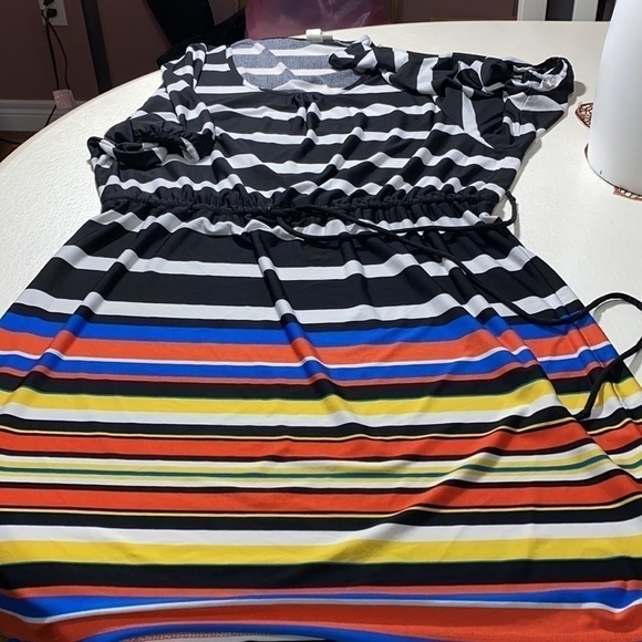 EMMA & Michele Striped multi coloured shift dress size XL - Picture 9 of 11